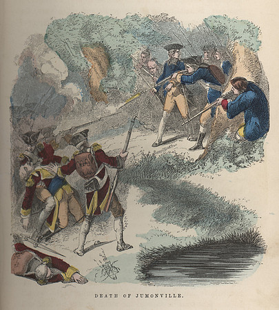 Vintage Color Image Plate - Death of Jumonville.
