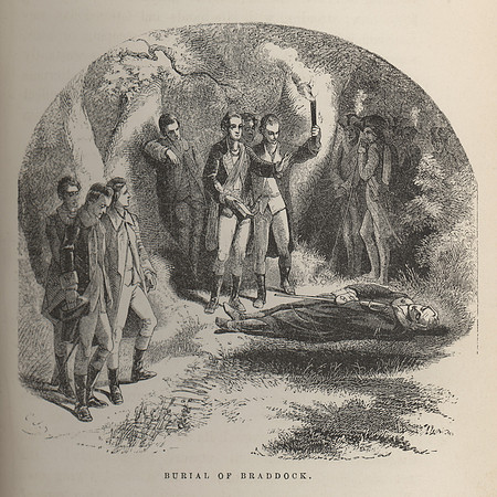 Vintage Image Plate - Burial of Braddock.