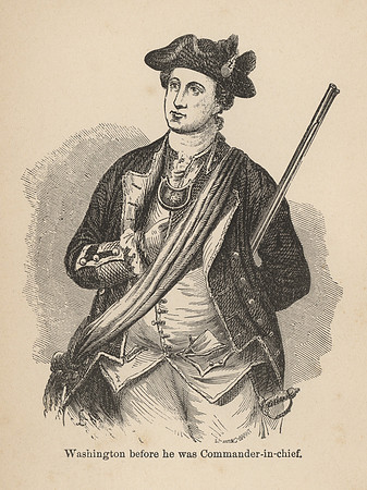 Vintage Image Plate - Washington before he was Commander-in-chief.