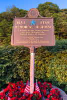 Blue Star Memorial Highway Sign