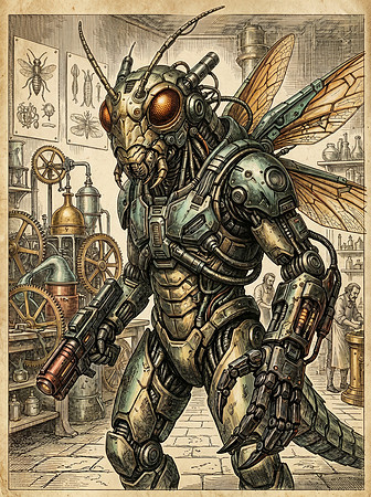 Vintage Locust Cyborg