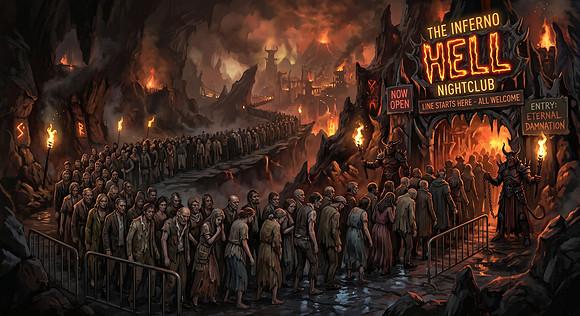 The Long Queue to Hell