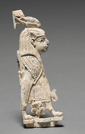 Decorative Plaque: Winged Sphinx (Assyrian in Phoenician style circa 900-800 BCE)