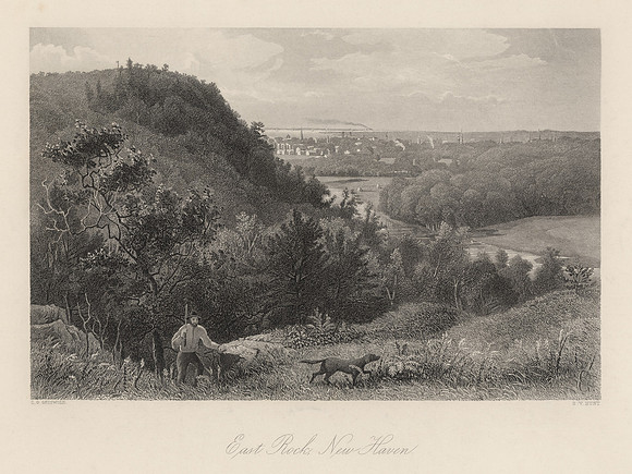 Vintage Image Plate - East Rock, New Haven