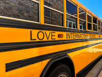 Love International School Bus Side
