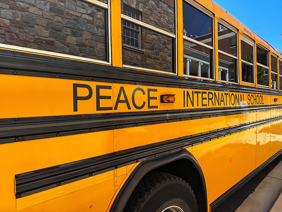 Peace International School Bus Side
