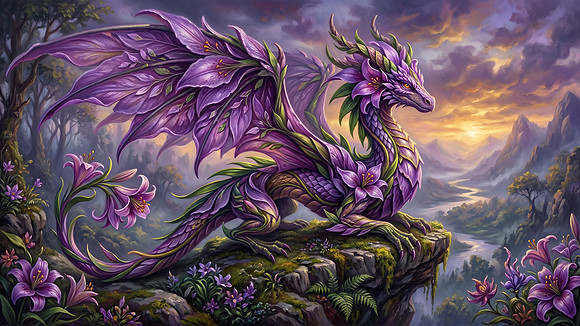 Purple Lily Dragon