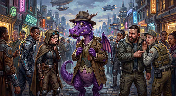 Not-so-Inconspicuous Purple Dragon