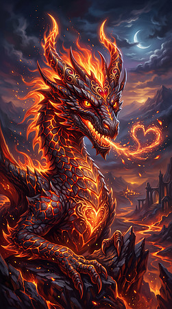 Burning Love Dragon