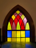 Stained Glass Window Close-up - Bethesda Meeting House