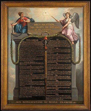 Déclaration des droits de l'homme et du citoyen (by Jean-Jacques-François Le Barbier circa 1789)