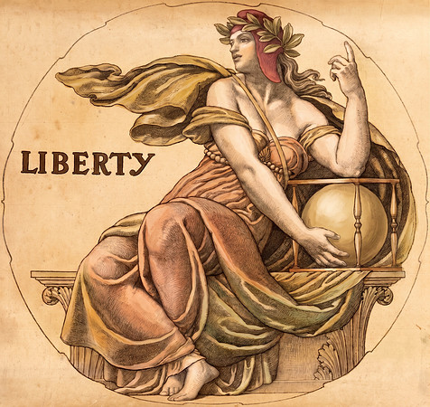 AI Color Recreation - Vintage Liberty Cartoon