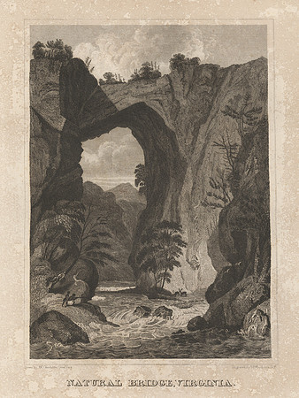 Vintage Image Plate - Natural Bridge, Virginia.