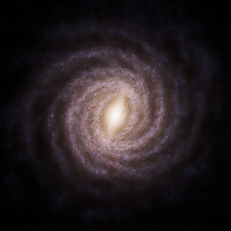 Artist impression of the Milky Way, based on data from the European Space Agency’s Gaia telescope