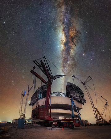 Milky Way spectator - ESO’s Extremely Large Telescope (ELT) (Cerro Armazones, Atacama Desert, Chile)