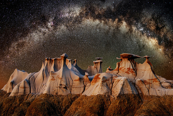 Arc of the Galaxy (Bisti Wilderness, New Mexico, USA)