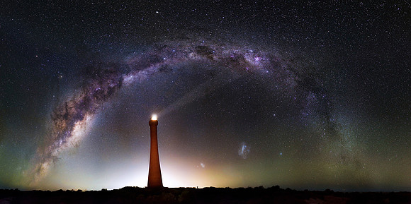 Milky Way over Guilderton Lighthouse, Western Australia