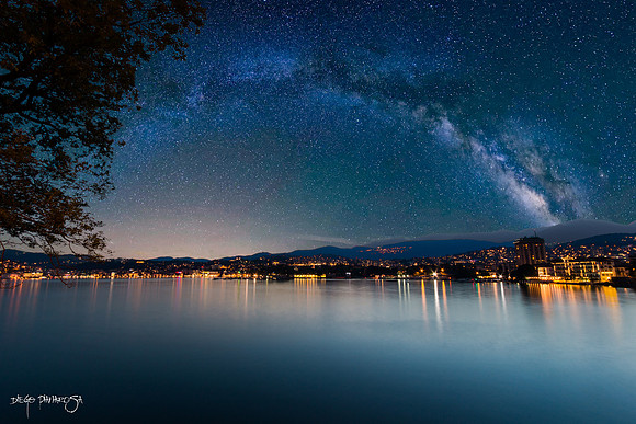 Milky Way over Lugano (Switzerland)