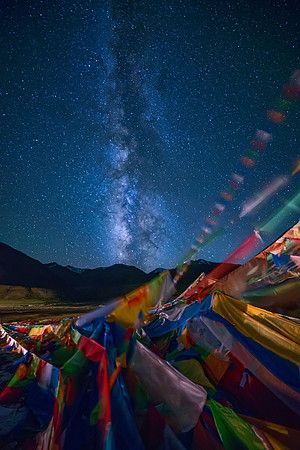 Milky Way over the Tibetan Plateau