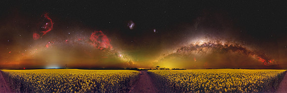 Double Arch Milky Way at Wongan Hills, Western Australia