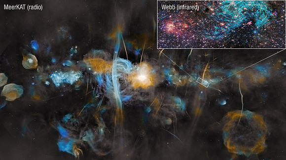 Milky Way Center (MeerKAT and Webb)
