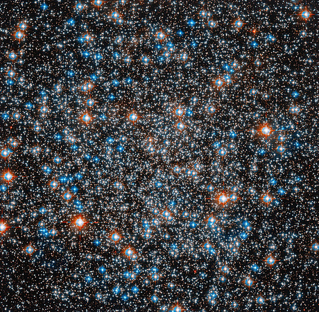 Close-up portion of globular cluster Messier 55