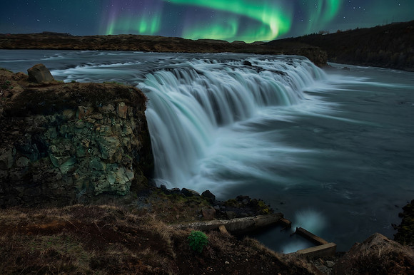 Faxafoss Aurora