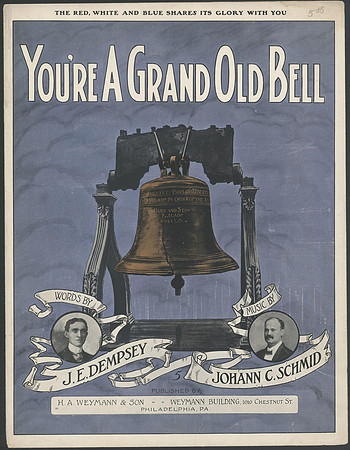 Sheet Music Cover - You're a Grand Old Bell (circa 1909)