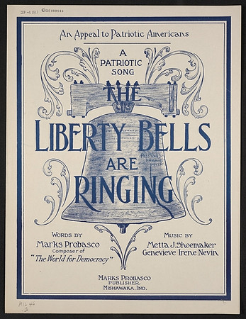 Sheet Music Cover - The Liberty Bells Are Ringing (circa 1917)