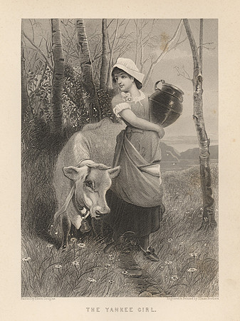 Vintage Image Plate - The Yankee Girl