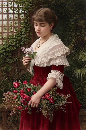 AI Color Portrait Recreation - Rose of the South