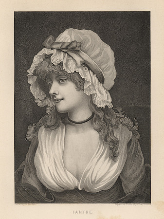 Vintage Image Plate - Ianthe