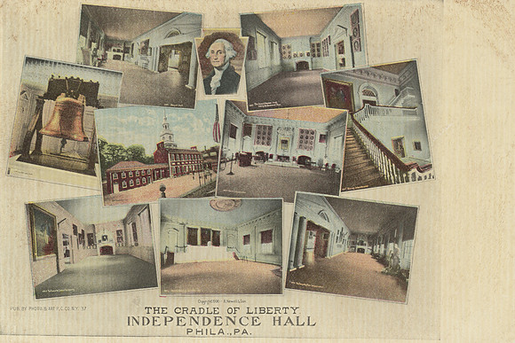 Vintage Postcard - Independence Hall, the Cradle of Liberty