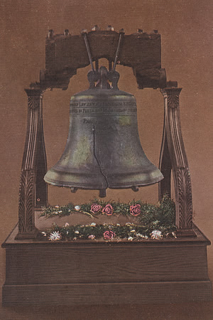 Vintage Postcard - The Liberty Bell at the Panama Pacific International Exhibition, San Francisco, 1915