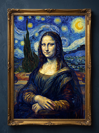 Starry Mona Lisa Night
