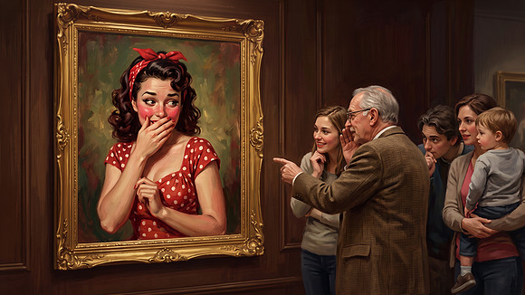 Embarrassed Pinup Portrait