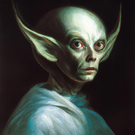 Classic Alien Portrait