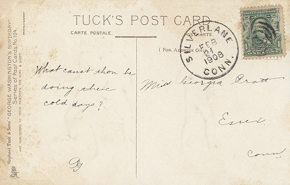 Vintage Postcard Message 5