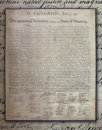Exhibition Replica - American Declaration of Independence