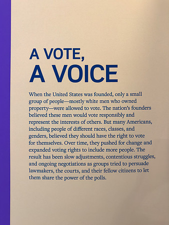 Interpretive Sign - A Vote, A Voice