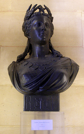 Bust of Marianne (sculpted by Théodore Doriot circa late 19th century)