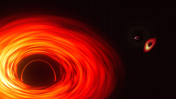Artist’s Concept Comparing the Sizes of Supermassive Black Holes