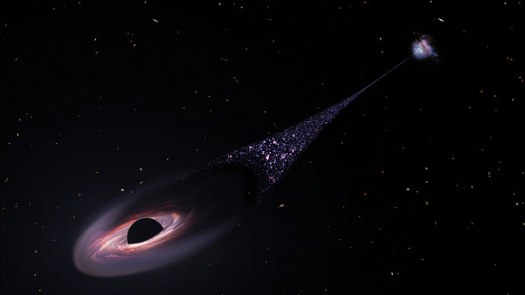 Artist’s Concept of a Runaway Black Hole