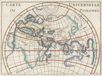 Vintage French Map - Ptolemy's Ancient World