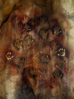 Reproduction Cave Handprints - Cueva de las Manos