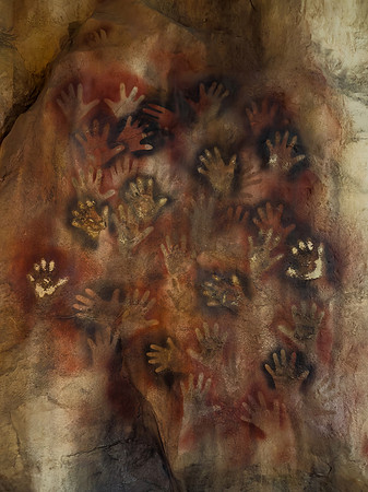 Reproduction Cave Handprints - Cueva de las Manos
