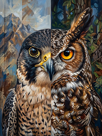 Falco juxta Bubo