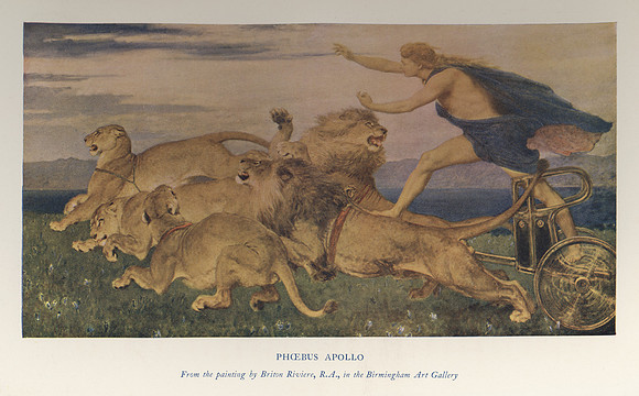 Vintage Color Image Plate - Phoebus Apollo