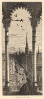 Vintage Illustration - A Glimpse of Fifth Avenue.