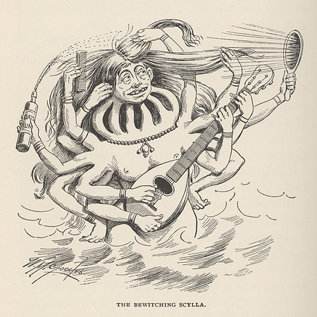 Vintage Illustration - The Bewitching Scylla.